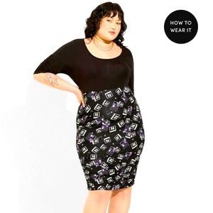 Beetlejuice Super Soft Shirring Dress Torrid
